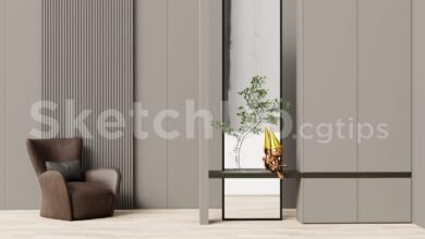 19380. Free Sketchup Shoe Cabinet Model Download (1)