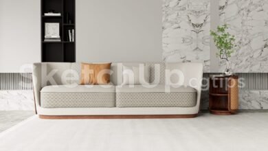 19378. Free Sketchup Sofa Model Download (1)